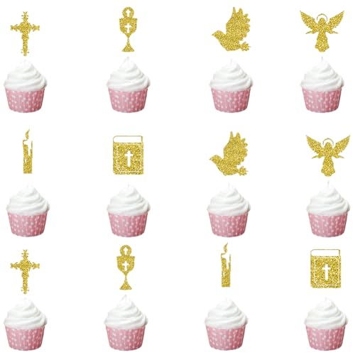 MKKZLPN Taufe Torten Topper 12pcs Kreuz Tortenstecker Erste Heilige Kommunion Cake Topper Erstkommunion Kuchen Deko Für Geburtstage Taufen Duschen Kommunionfeiern MKKZLPN Taufe Torten Topper 12pcs Kreuz Tortenstecker Erste Heilige Kommunion Cake Topper Erstkommunion Kuchen Deko Für Geburtstage Taufen Duschen Kommunionfeiern von MKKZLPN