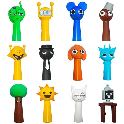 Sprunk Spielzeugfiguren Set, Bunte Sprunk Action Figures für Kinder und Erwachsene, Gamer und Deko, Ideal für Weihnachten und Geburtstage (12PCS) von MKKZLPN