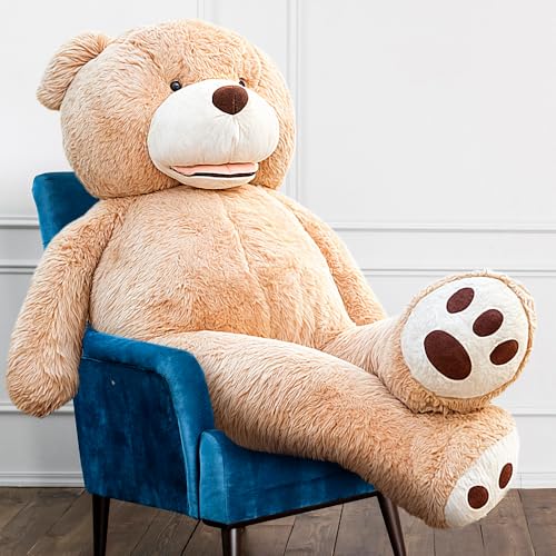 MKS XXL Teddybär 200cm – Riesen Kuscheltier für Kinder & Erwachsene – Weiches XXL Plüschtier zum Umarmen – Großer Teddybär als Geschenk für Geburtstag, Valentinstag & Weihnachten – Flauschig von MKS