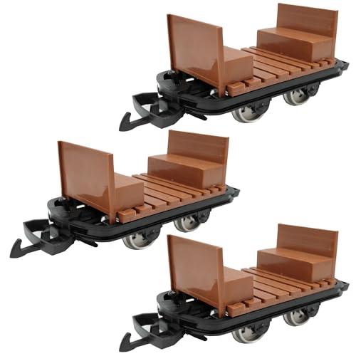 ML-Train 3er-Set Mannschaftswagen Lore Spur-G als Bausatz für Garten Modellbahn von ML-Train