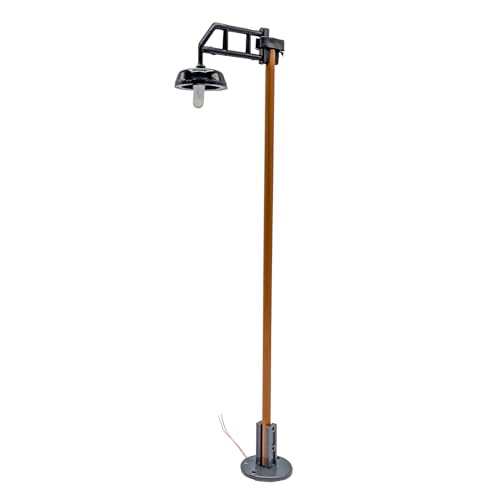 ML-Train Gitterarm Lampen - Wandlampe, Mastlampe 1 armig & 2 armig, Hängelampe HSB für LGB-Anlagen Modelbahn - Gartenbahn Spur G (Gitterarm Mastlampe 1 armig) von ML-Train