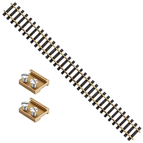 ML-Train Gleis gerade 90 cm mit Schraub-Verbinder - 1 Stück - mit Allen Spur G Gleissystemen kombinierbar von ML-Train