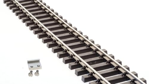 ML-Train Gleis gerade/gebogen vernickelt mit Schraubverbindern Modell-Eisenbahn - Spur G Gartenbahn (6X Flexgleis gerade 150 cm) von ML-Train