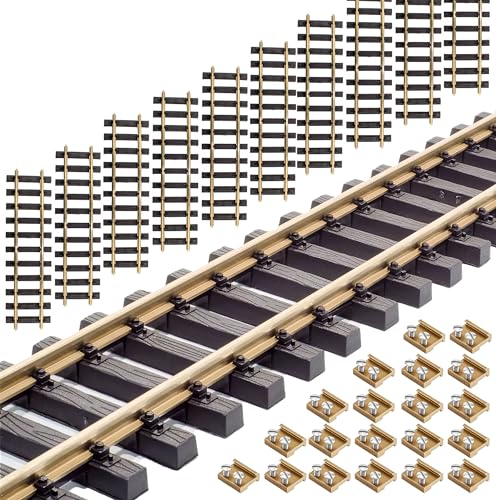 ML-Train Gleis gerade 30 cm mit Messing Schraub-Verbinder 10 Stück mit Allen Spur G Gleissystemen kombinierbar von ML-Train