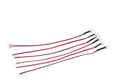 ML-Train LED-Lampe 5 mm weiß 5-19 V 6 Stück - Beleuchtung für Lok und Wagen - Gartenbahn Spur G Zubehör von ML-Train