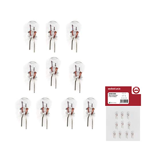 ML-Train Steck-Glühlampe 5 Volt 10 Stück - Beleuchtung der Gartenbahn Spur G Zubehör ML-Train Steck-Glühlampe 5 Volt 10 Stück - Beleuchtung der Gartenbahn Spur G Zubehör von ML-Train