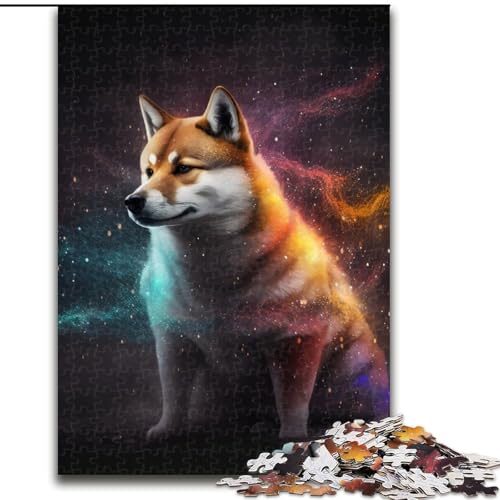 1000-Teile-Puzzle für Erwachsene, Fantasy Shiba Inu, aus Holz, für Teenager ab 14 Jahren, Heimdekoration, 50x75cm, pädagogisches und unterhaltsames Indoor-Spiel für die Heimdekoration von MLADSOEHK