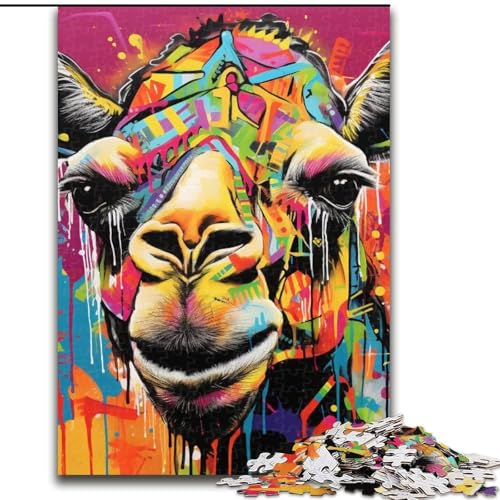 1000-Teile-Puzzle für Erwachsene, Giraffe, aus Holz, hochschwieriges Denkspiel für Jugendliche, 50x75cm, für Teenager und Familienspaß 1000-Teile-Puzzle für Erwachsene, Giraffe, aus Holz, hochschwieriges Denkspiel für Jugendliche, 50x75cm, für Teenager und Familienspaß von MLADSOEHK