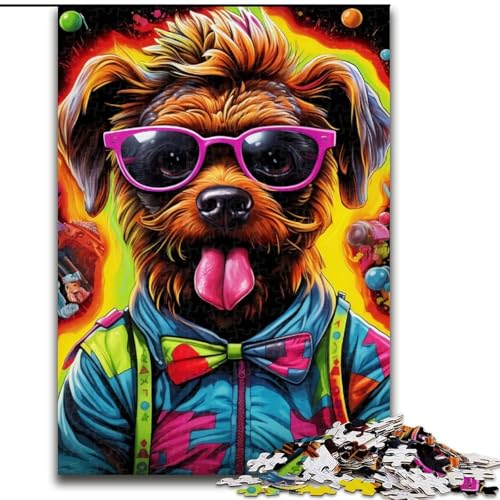 1000-teiliges Puzzle „Hip-Hop-Welpe“ aus Holz, kompliziertes Design für Teenager, DIY-Dekor und gehirnfördernder Spaß, 50x75cm, DIY-Kunstdekor 1000-teiliges Puzzle „Hip-Hop-Welpe“ aus Holz, kompliziertes Design für Teenager, DIY-Dekor und gehirnfördernder Spaß, 50x75cm, DIY-Kunstdekor von MLADSOEHK
