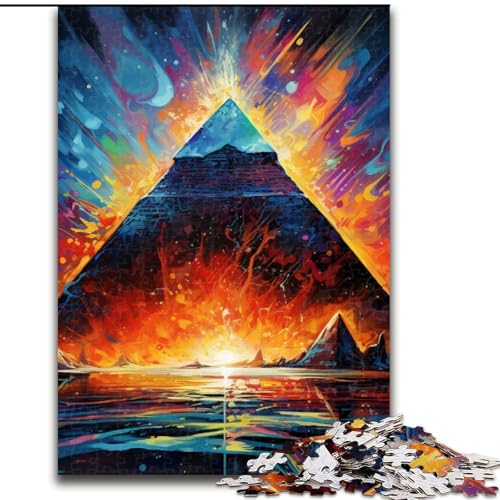 1000-teiliges Puzzle für Erwachsene, Ägyptische Pyramiden aus Holz, hochschwieriges Denkspiel für Jugendliche, 50x75cm, Lernspielzeug für Jugendliche, Heimbüro-Dekor 1000-teiliges Puzzle für Erwachsene, Ägyptische Pyramiden aus Holz, hochschwieriges Denkspiel für Jugendliche, 50x75cm, Lernspielzeug für Jugendliche, Heimbüro-Dekor von MLADSOEHK