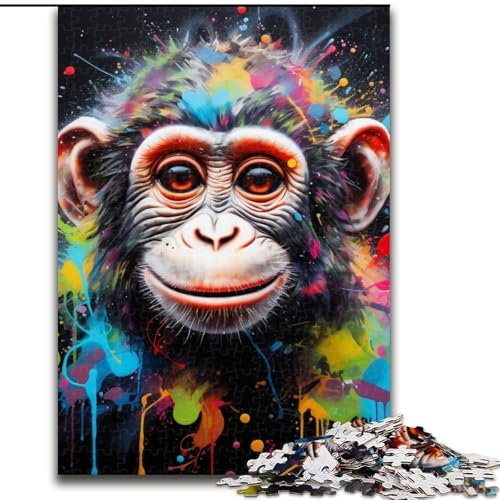 1000-teiliges Puzzle für Erwachsene, AFFE, aus Holz, perfekte DIY-Kunstdekoration oder Geburtstagsgeschenk, 50x75cm, Lernspielzeug für Teenager, Heimbüro-Dekor 1000-teiliges Puzzle für Erwachsene, AFFE, aus Holz, perfekte DIY-Kunstdekoration oder Geburtstagsgeschenk, 50x75cm, Lernspielzeug für Teenager, Heimbüro-Dekor von MLADSOEHK