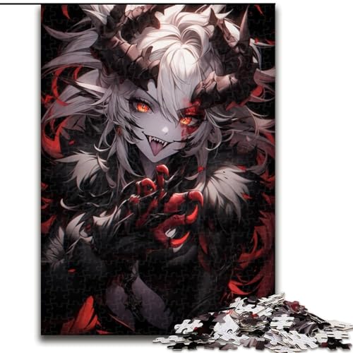 1000-teiliges Puzzle für Erwachsene, Anime-Dämonenmädchen, Stressabbau, schwierige Herausforderung, Wichtelgeschenke für Kinder ab 14 Jahren (Größe 50x75cm) von MLADSOEHK