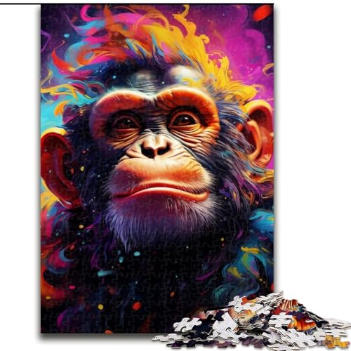 1000-teiliges Puzzle für Erwachsene, Art Monkey, aus Holz, für Teenager ab 14 Jahren, Heimdekoration, 50x75cm, pädagogisches und unterhaltsames Indoor-Spiel für die Heimdekoration 1000-teiliges Puzzle für Erwachsene, Art Monkey, aus Holz, für Teenager ab 14 Jahren, Heimdekoration, 50x75cm, pädagogisches und unterhaltsames Indoor-Spiel für die Heimdekoration von MLADSOEHK