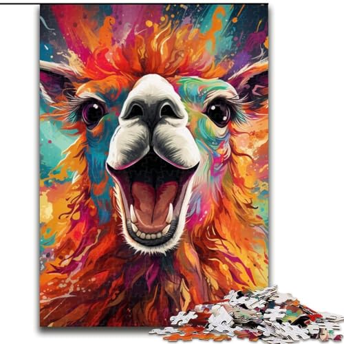 1000-teiliges Puzzle für Erwachsene, Bunte Alpakas aus Holz, perfekte DIY-Kunstdekoration oder Geburtstagsgeschenk, 50x75cm, Lernspielzeug für Teenager, Heimbüro-Dekor 1000-teiliges Puzzle für Erwachsene, Bunte Alpakas aus Holz, perfekte DIY-Kunstdekoration oder Geburtstagsgeschenk, 50x75cm, Lernspielzeug für Teenager, Heimbüro-Dekor von MLADSOEHK