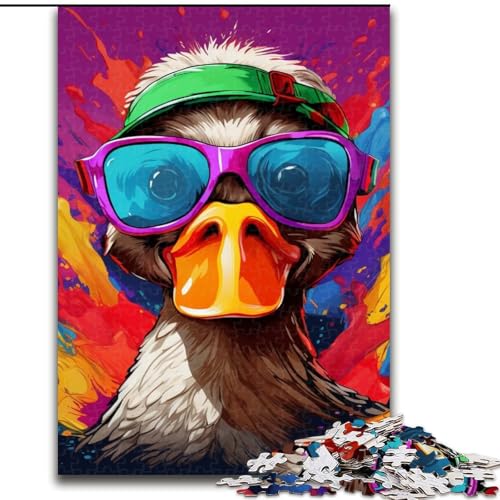 1000-teiliges Puzzle für Erwachsene, Bunte Entenblumen, aus Holz, für Teenager ab 14 Jahren, Heimdekoration, 50x75cm, pädagogisches und unterhaltsames Indoor-Spiel für die Heimdekoration 1000-teiliges Puzzle für Erwachsene, Bunte Entenblumen, aus Holz, für Teenager ab 14 Jahren, Heimdekoration, 50x75cm, pädagogisches und unterhaltsames Indoor-Spiel für die Heimdekoration von MLADSOEHK