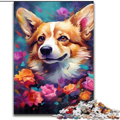 1000-teiliges Puzzle für Erwachsene, Corgi, aus Holz, hochschwieriges Denkspiel für Jugendliche, 50x75cm, Lernspielzeug für Jugendliche, Heimbüro-Dekor 1000-teiliges Puzzle für Erwachsene, Corgi, aus Holz, hochschwieriges Denkspiel für Jugendliche, 50x75cm, Lernspielzeug für Jugendliche, Heimbüro-Dekor von MLADSOEHK