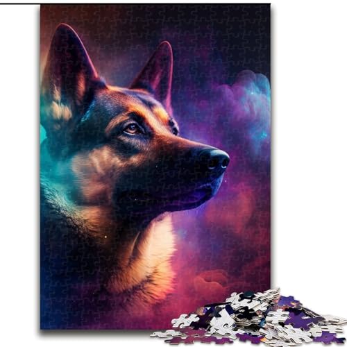 1000-teiliges Puzzle für Erwachsene, Deutscher Schäferhund, aus Holz, hochschwieriges Denkspiel für Jugendliche, 50x75cm, Lernspielzeug für Jugendliche, Heimbüro-Dekor 1000-teiliges Puzzle für Erwachsene, Deutscher Schäferhund, aus Holz, hochschwieriges Denkspiel für Jugendliche, 50x75cm, Lernspielzeug für Jugendliche, Heimbüro-Dekor von MLADSOEHK