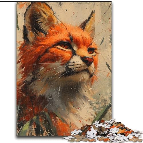 1000-teiliges Puzzle für Erwachsene, Dschungelluchs, Stressabbau, schwierige Herausforderung, Wichtelgeschenke für Kinder ab 14 Jahren (Größe 50x75cm) von MLADSOEHK