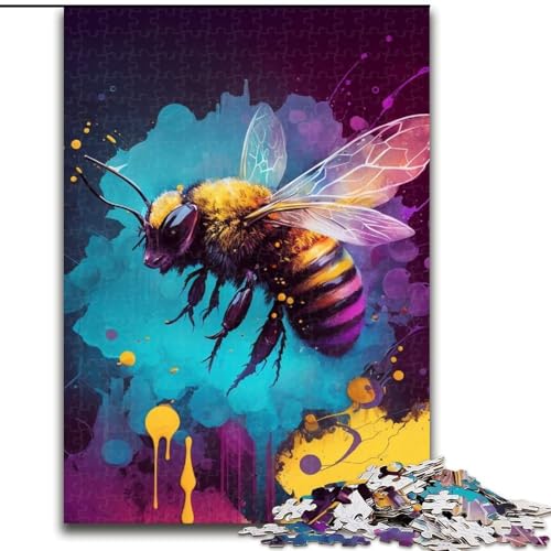 1000-teiliges Puzzle für Erwachsene, Fantasie-Biene, aus Holz, für Jugendliche ab 14 Jahren, Heimdekoration, 50x75cm, als Geburtstags-, Urlaubs-, Weihnachts 1000-teiliges Puzzle für Erwachsene, Fantasie-Biene, aus Holz, für Jugendliche ab 14 Jahren, Heimdekoration, 50x75cm, als Geburtstags-, Urlaubs-, Weihnachts von MLADSOEHK