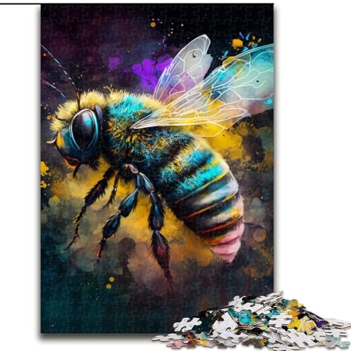 1000-teiliges Puzzle für Erwachsene, Fantasie-Biene, aus Holz, für Jugendliche ab 14 Jahren, Heimdekoration, 50x75cm, pädagogisches und unterhaltsames Indoor-Spiel für die Heimdekoration 1000-teiliges Puzzle für Erwachsene, Fantasie-Biene, aus Holz, für Jugendliche ab 14 Jahren, Heimdekoration, 50x75cm, pädagogisches und unterhaltsames Indoor-Spiel für die Heimdekoration von MLADSOEHK