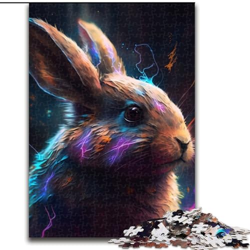 1000-teiliges Puzzle für Erwachsene, Fantasie-Kaninchen, aus Holz, für Jugendliche ab 14 Jahren, Heimdekoration, 50x75cm, als Geburtstags-, Urlaubs-, Weihnachts 1000-teiliges Puzzle für Erwachsene, Fantasie-Kaninchen, aus Holz, für Jugendliche ab 14 Jahren, Heimdekoration, 50x75cm, als Geburtstags-, Urlaubs-, Weihnachts von MLADSOEHK