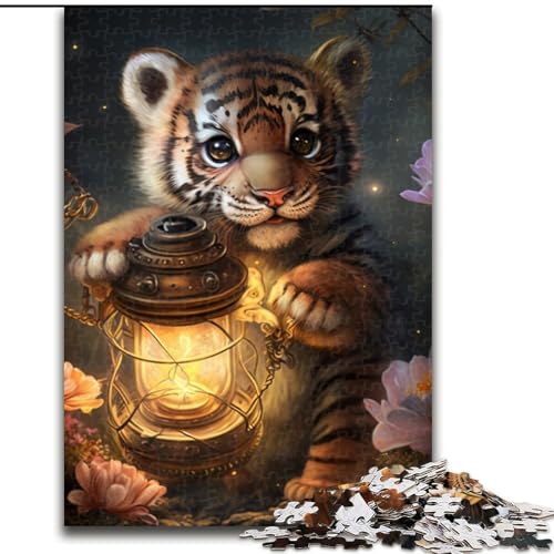 1000-teiliges Puzzle für Erwachsene, Fantasie-Tiger, aus Holz, für Jugendliche ab 14 Jahren, Heimdekoration, 50x75cm, pädagogisches und unterhaltsames Indoor-Spiel für die Heimdekoration 1000-teiliges Puzzle für Erwachsene, Fantasie-Tiger, aus Holz, für Jugendliche ab 14 Jahren, Heimdekoration, 50x75cm, pädagogisches und unterhaltsames Indoor-Spiel für die Heimdekoration von MLADSOEHK