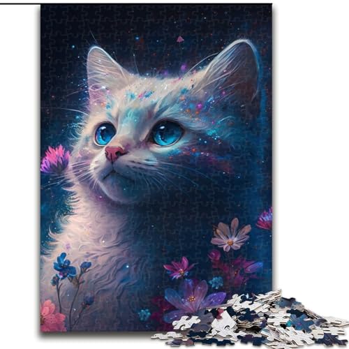 1000-teiliges Puzzle für Erwachsene, Fantasiekatze, aus Holz, Schwierigkeitsgrad: Anfänger, ideal als Geburtstags, 50x75cm, Geburtstagsparty für Männer und Frauen 1000-teiliges Puzzle für Erwachsene, Fantasiekatze, aus Holz, Schwierigkeitsgrad: Anfänger, ideal als Geburtstags, 50x75cm, Geburtstagsparty für Männer und Frauen von MLADSOEHK