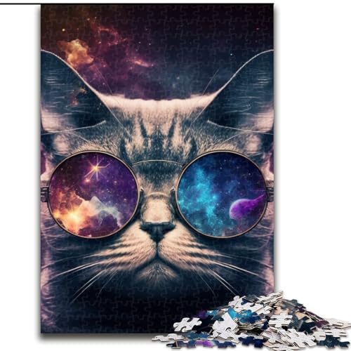 1000-teiliges Puzzle für Erwachsene, Fantasiekatze, aus Holz, für Teenager ab 14 Jahren, Heimdekoration, 50x75cm, pädagogisches und unterhaltsames Indoor-Spiel für die Heimdekoration 1000-teiliges Puzzle für Erwachsene, Fantasiekatze, aus Holz, für Teenager ab 14 Jahren, Heimdekoration, 50x75cm, pädagogisches und unterhaltsames Indoor-Spiel für die Heimdekoration von MLADSOEHK