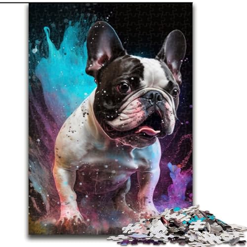 1000-teiliges Puzzle für Erwachsene, Fantasy-Bulldogge, aus Holz, für Jugendliche ab 14 Jahren, Heimdekoration, 50x75cm, als Geburtstags-, Urlaubs-, Weihnachts 1000-teiliges Puzzle für Erwachsene, Fantasy-Bulldogge, aus Holz, für Jugendliche ab 14 Jahren, Heimdekoration, 50x75cm, als Geburtstags-, Urlaubs-, Weihnachts von MLADSOEHK