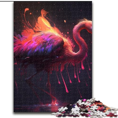 1000-teiliges Puzzle für Erwachsene, Fantasy-Flamingo, aus Holz, hochschwieriges Denkspiel für Jugendliche, 50x75cm, Lernspielzeug für Jugendliche, Heimbüro-Dekor 1000-teiliges Puzzle für Erwachsene, Fantasy-Flamingo, aus Holz, hochschwieriges Denkspiel für Jugendliche, 50x75cm, Lernspielzeug für Jugendliche, Heimbüro-Dekor von MLADSOEHK