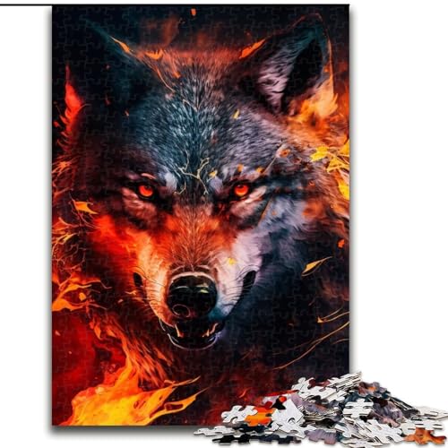 1000-teiliges Puzzle für Erwachsene, Fantasy-Wolf, aus Holz, für Jugendliche ab 14 Jahren, Heimdekoration, 50x75cm, pädagogisches und unterhaltsames Indoor-Spiel für die Heimdekoration 1000-teiliges Puzzle für Erwachsene, Fantasy-Wolf, aus Holz, für Jugendliche ab 14 Jahren, Heimdekoration, 50x75cm, pädagogisches und unterhaltsames Indoor-Spiel für die Heimdekoration von MLADSOEHK