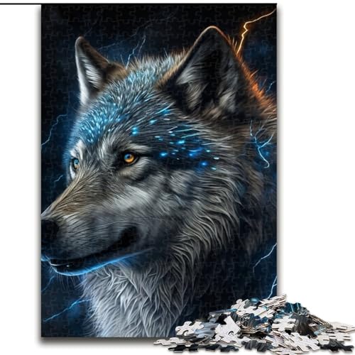 1000-teiliges Puzzle für Erwachsene, Fantasy-Wolf, aus Holz, hochschwieriges Denkspiel für Jugendliche, 50x75cm, Lernspielzeug für Jugendliche, Heimbüro-Dekor 1000-teiliges Puzzle für Erwachsene, Fantasy-Wolf, aus Holz, hochschwieriges Denkspiel für Jugendliche, 50x75cm, Lernspielzeug für Jugendliche, Heimbüro-Dekor von MLADSOEHK