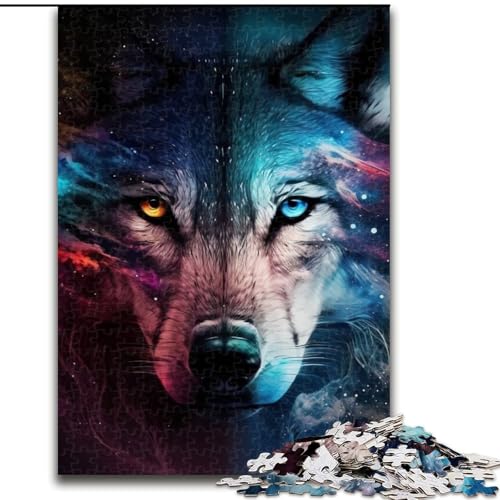 1000-teiliges Puzzle für Erwachsene, Fantasy-Wolf, aus Holz, hochschwieriges Denkspiel für Jugendliche, 50x75cm, Lernspielzeug für Jugendliche, Heimbüro-Dekor 1000-teiliges Puzzle für Erwachsene, Fantasy-Wolf, aus Holz, hochschwieriges Denkspiel für Jugendliche, 50x75cm, Lernspielzeug für Jugendliche, Heimbüro-Dekor von MLADSOEHK