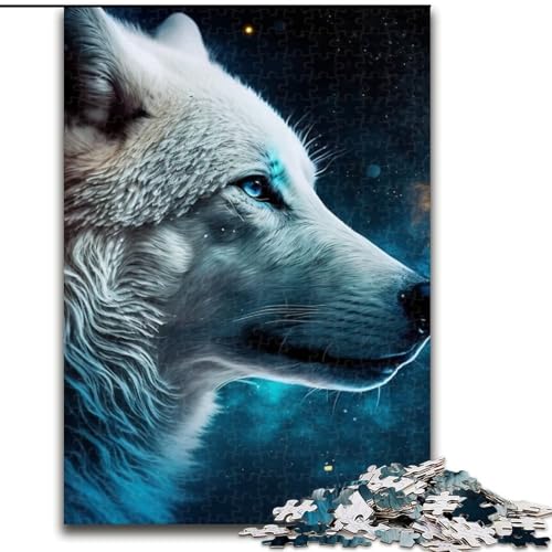 1000-teiliges Puzzle für Erwachsene, Fantasy-Wolf, aus Holz, hochschwieriges Denkspiel für Jugendliche, 50x75cm, Lernspielzeug für Jugendliche, Heimbüro-Dekor 1000-teiliges Puzzle für Erwachsene, Fantasy-Wolf, aus Holz, hochschwieriges Denkspiel für Jugendliche, 50x75cm, Lernspielzeug für Jugendliche, Heimbüro-Dekor von MLADSOEHK