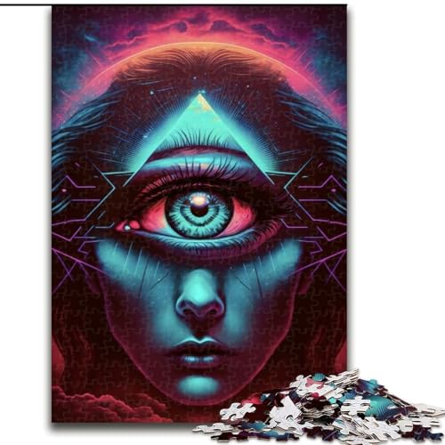 1000-teiliges Puzzle für Erwachsene, Farbschüler, aus Holz, hochschwieriges Denkspiel für Jugendliche, 50x75cm, für Teenager und Familienspaß 1000-teiliges Puzzle für Erwachsene, Farbschüler, aus Holz, hochschwieriges Denkspiel für Jugendliche, 50x75cm, für Teenager und Familienspaß von MLADSOEHK