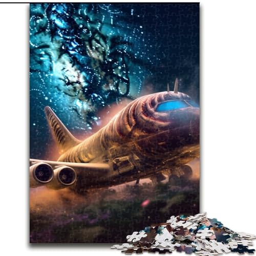 1000-teiliges Puzzle für Erwachsene, Galaxieflugzeuge aus Holz, perfekte DIY-Kunstdekoration oder Geburtstagsgeschenk, 50x75cm, Lernspielzeug für Teenager, Heimbüro-Dekor 1000-teiliges Puzzle für Erwachsene, Galaxieflugzeuge aus Holz, perfekte DIY-Kunstdekoration oder Geburtstagsgeschenk, 50x75cm, Lernspielzeug für Teenager, Heimbüro-Dekor von MLADSOEHK