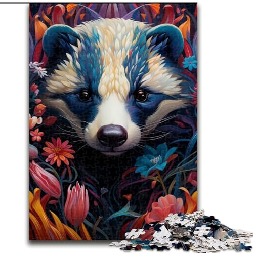 1000-teiliges Puzzle für Erwachsene, Honigdachsblumen, aus Holz, perfektes DIY-Kunstdekor oder Geburtstagsgeschenk, 50x75cm, Lernspielzeug für Teenager, Heimbüro-Dekor 1000-teiliges Puzzle für Erwachsene, Honigdachsblumen, aus Holz, perfektes DIY-Kunstdekor oder Geburtstagsgeschenk, 50x75cm, Lernspielzeug für Teenager, Heimbüro-Dekor von MLADSOEHK
