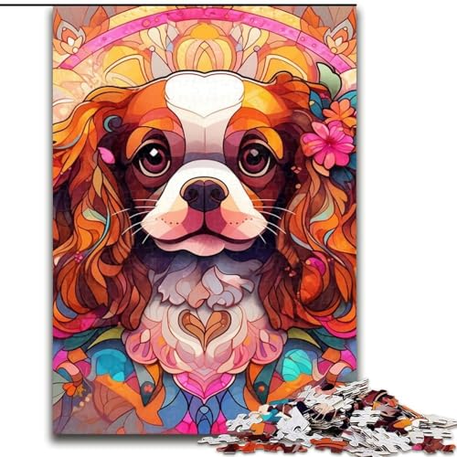 1000-teiliges Puzzle für Erwachsene, King Charles Spaniel, aus Holz, hochschwieriges Denkspiel für Jugendliche, 50x75cm, Lernspielzeug für Jugendliche, Heimbüro-Dekor 1000-teiliges Puzzle für Erwachsene, King Charles Spaniel, aus Holz, hochschwieriges Denkspiel für Jugendliche, 50x75cm, Lernspielzeug für Jugendliche, Heimbüro-Dekor von MLADSOEHK