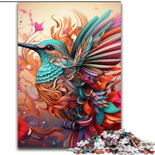 1000-teiliges Puzzle für Erwachsene, Kolibri-Kunst aus Holz, hochschwieriges Denkspiel für Jugendliche, 50x75cm, Lernspielzeug für Jugendliche, Heimbüro-Dekor 1000-teiliges Puzzle für Erwachsene, Kolibri-Kunst aus Holz, hochschwieriges Denkspiel für Jugendliche, 50x75cm, Lernspielzeug für Jugendliche, Heimbüro-Dekor von MLADSOEHK