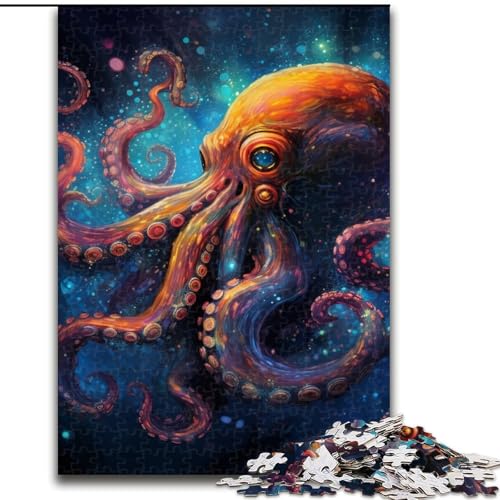 1000-teiliges Puzzle für Erwachsene, Kunst-Oktopus aus Holz, für Jugendliche ab 14 Jahren, Heimdekoration, 50x75cm, pädagogisches und unterhaltsames Indoor-Spiel für die Heimdekoration 1000-teiliges Puzzle für Erwachsene, Kunst-Oktopus aus Holz, für Jugendliche ab 14 Jahren, Heimdekoration, 50x75cm, pädagogisches und unterhaltsames Indoor-Spiel für die Heimdekoration von MLADSOEHK