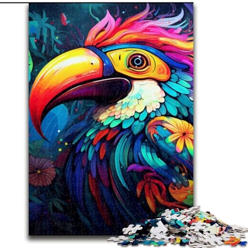 1000-teiliges Puzzle für Erwachsene, Kunst-Tukane aus Holz, für Jugendliche ab 14 Jahren, Heimdekoration, 50x75cm, als Geburtstags-, Urlaubs-, Weihnachts 1000-teiliges Puzzle für Erwachsene, Kunst-Tukane aus Holz, für Jugendliche ab 14 Jahren, Heimdekoration, 50x75cm, als Geburtstags-, Urlaubs-, Weihnachts von MLADSOEHK