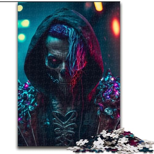 1000-teiliges Puzzle für Erwachsene, Skelett-Hacker, Stressabbau, schwierige Herausforderung, Wichtelgeschenke für Kinder ab 14 Jahren (Größe 50x75cm) von MLADSOEHK