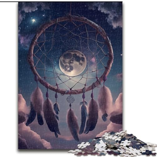 1000-teiliges Puzzle für Erwachsene, Traumfänger aus Holz, hochschwieriges Denkspiel für Jugendliche, 50x75cm, Lernspielzeug für Jugendliche, Heimbüro-Dekor 1000-teiliges Puzzle für Erwachsene, Traumfänger aus Holz, hochschwieriges Denkspiel für Jugendliche, 50x75cm, Lernspielzeug für Jugendliche, Heimbüro-Dekor von MLADSOEHK