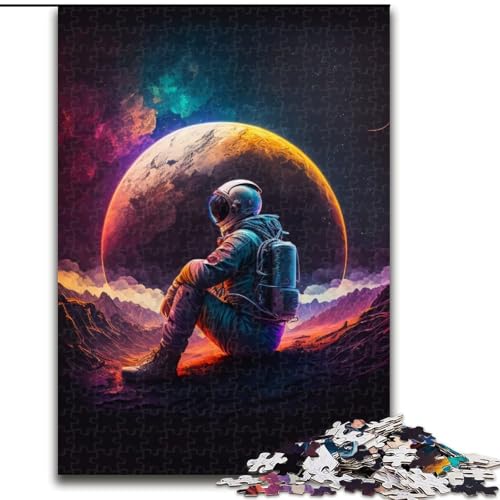 1000-teiliges Puzzle für Erwachsene, Universum, Planet, Astronaut, aus Holz, hochschwieriges Denkspiel für Jugendliche, 50x75cm, Lernspielzeug für Jugendliche, Heimbüro-Dekor 1000-teiliges Puzzle für Erwachsene, Universum, Planet, Astronaut, aus Holz, hochschwieriges Denkspiel für Jugendliche, 50x75cm, Lernspielzeug für Jugendliche, Heimbüro-Dekor von MLADSOEHK