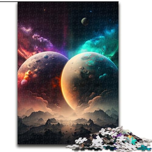 1000-teiliges Puzzle für Erwachsene, Universum, Planet, aus Holz, perfekte DIY-Kunstdekoration oder Geburtstagsgeschenk, 50x75cm, Lernspielzeug für Teenager, Heimbüro-Dekor 1000-teiliges Puzzle für Erwachsene, Universum, Planet, aus Holz, perfekte DIY-Kunstdekoration oder Geburtstagsgeschenk, 50x75cm, Lernspielzeug für Teenager, Heimbüro-Dekor von MLADSOEHK