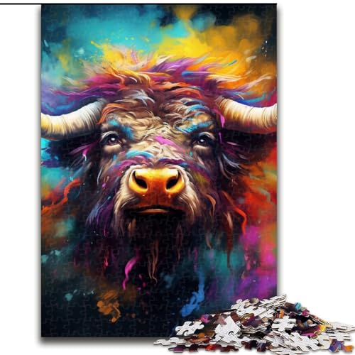 1000-teiliges Puzzle für Erwachsene, Yak, aus Holz, hochschwieriges Denkspiel für Jugendliche, 50x75cm, für Teenager und Familienspaß 1000-teiliges Puzzle für Erwachsene, Yak, aus Holz, hochschwieriges Denkspiel für Jugendliche, 50x75cm, für Teenager und Familienspaß von MLADSOEHK
