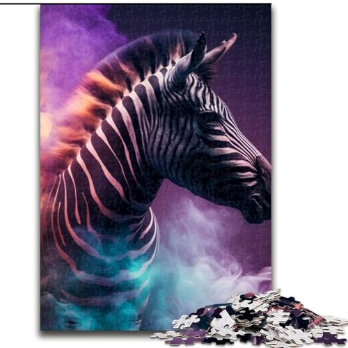 1000-teiliges Puzzle für Erwachsene, Zebranebel, aus Holz, für Jugendliche ab 14 Jahren, Heimdekoration, 50x75cm, als Geburtstags-, Urlaubs-, Weihnachts 1000-teiliges Puzzle für Erwachsene, Zebranebel, aus Holz, für Jugendliche ab 14 Jahren, Heimdekoration, 50x75cm, als Geburtstags-, Urlaubs-, Weihnachts von MLADSOEHK