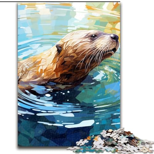 1000-teiliges Puzzle für Erwachsene, buntes Siegel, aus Holz, perfektes DIY-Kunstdekor oder Geburtstagsgeschenk, 50x75cm, Lernspielzeug für Teenager, Heimbüro-Dekor 1000-teiliges Puzzle für Erwachsene, buntes Siegel, aus Holz, perfektes DIY-Kunstdekor oder Geburtstagsgeschenk, 50x75cm, Lernspielzeug für Teenager, Heimbüro-Dekor von MLADSOEHK