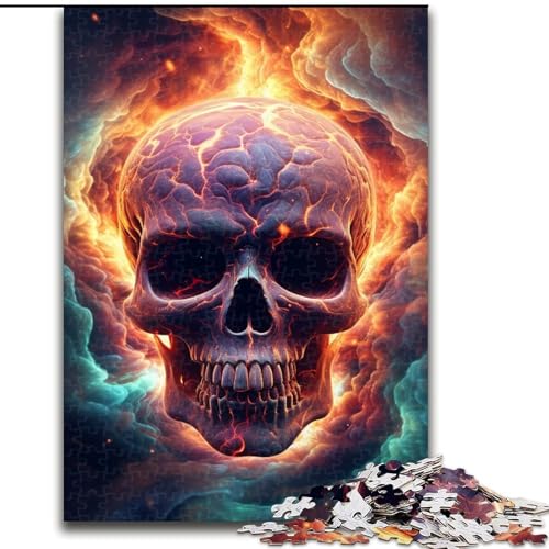 1000-teiliges Puzzle für Erwachsene, farbenfroher Kunst-Totenkopf aus Holz, perfekte DIY-Kunstdekoration oder Geburtstagsgeschenk, 50x75cm, Lernspielzeug für Teenager, Heimbüro-Dekor 1000-teiliges Puzzle für Erwachsene, farbenfroher Kunst-Totenkopf aus Holz, perfekte DIY-Kunstdekoration oder Geburtstagsgeschenk, 50x75cm, Lernspielzeug für Teenager, Heimbüro-Dekor von MLADSOEHK