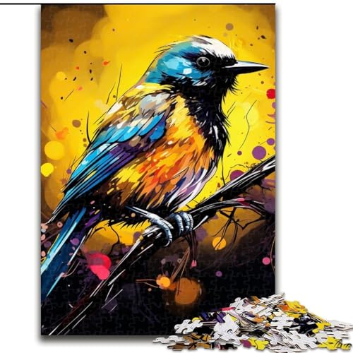 1000-teiliges Puzzle für Erwachsene, gelber Spatz, aus Holz, hochschwieriges Denkspiel für Jugendliche, 50x75cm, Lernspielzeug für Jugendliche, Heimbüro-Dekor 1000-teiliges Puzzle für Erwachsene, gelber Spatz, aus Holz, hochschwieriges Denkspiel für Jugendliche, 50x75cm, Lernspielzeug für Jugendliche, Heimbüro-Dekor von MLADSOEHK